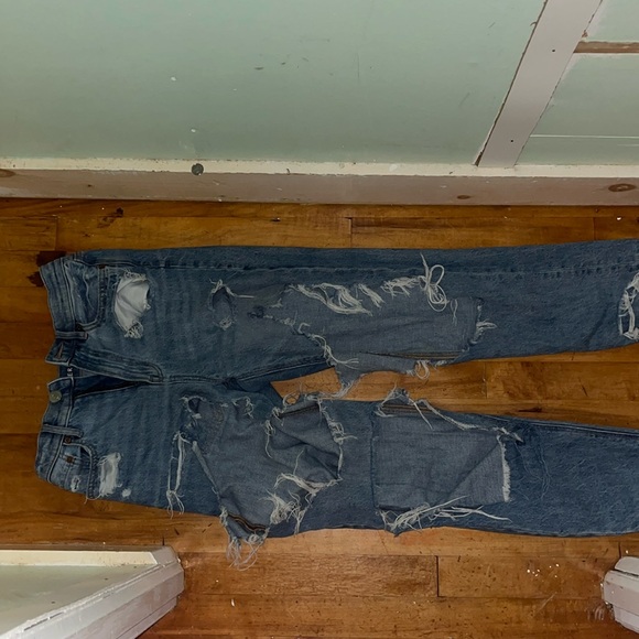 american eagle, highest ride ‘90’s boyfriend jeans, size 00 - Picture 2 of 2